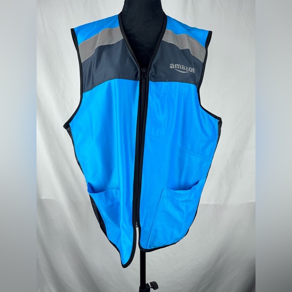 Official Amazon Employee Blue and Gray Vest | Size XL - Picture 3 of 7